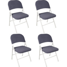 IGTOPS Chair Covers, Stretch Chair Cover, Folding Chair Cover, Velvet Folding Chair Slipcovers, Removable, Washable Fitted Cover for Dining Room Chairs, Wedding, Office, Banquets, Parties, Decoration,