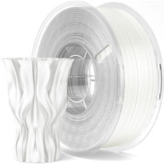 ELEGOO PLA Filament 1.75mm Silk White 1kg Filament for 3D Printer Accuracy Dimensional Accuracy +/- 0.02mm Cardboard Spool 3D Printing Filament Suitable for Most FDM 3D Printers