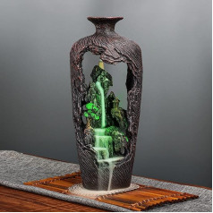 REAWOW Resin Backflow Smoking Sticks Smoking Waterfall Backflow Smoking Sticks for Meditation Decoration Home Office Yoga Spa Decoration