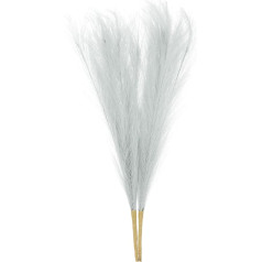sourcing map 2 Stück künstliches Pampasgras 43,2 cm 10 Stiele künstliches gefälschtes getrocknetes Pampasgras Dekor für Bodenvasenfüller, Hochzeitsdekoration, Heimdekoration, Hellgrau