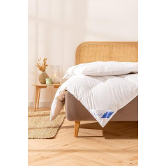 Böhmerwald Comfort 4 Chamber Duvet 90% Down / 10% Feathers Warmth Class Super Warm Size 155 x 220 cm