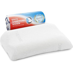 Matar Neck Support Pillow / Neck Pillow | Orthopaedic Cervical Spine Pillow Against Neck Pain | Viscoelastic Memory Foam | Ideal Side Sleeper Pillow & Back Sleeper Pillow | 55 x 40 x 11/9 cm
