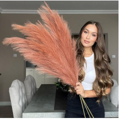 VOULUX Artificial Pampas Grass (Burnt Orange)