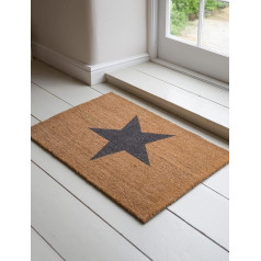 Garden Trading Star Doormat, Large-Coir, Brown, 90_x_60_cm