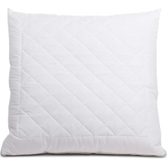 Gözze - Pillow with 300 g Inner Cushion and Climate Band, Includes Refill Bag, 80 x 80 cm, White