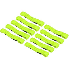 PATIKIL 3 Leg Racing Bands 10 Pack Elastic Bands for Outdoor Party Easel Game Green