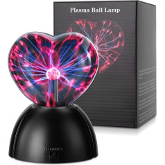 Wothfav Plasma Ball, Magic Plasma Lamp, Touch Sensitive and Sound Sensitive Plasma Lamp, Novelty Night Light for Nursery Decoration