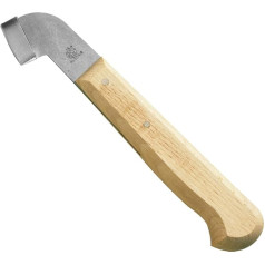 AUSONIA - 34400 Triangular Finishing Knife with Steel Blade and Wooden Handle 20 cm