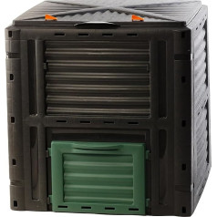 2friends Premium Garden Composter Quick Composter 450 L, Sturdy Plastic, Hinged Lid, H 81 x W 80 x D 80 cm, Thermal Composter for Garden/Kitchen Waste, 100% Recycled, EU