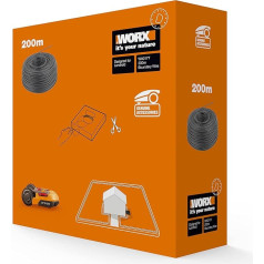 WORX WA0177 boundary wire for Landroid robotic lawn mower - 200 m robust boundary cable to restrict the mowing area.