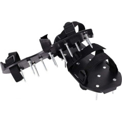 Nail Shoes, Nail Sole, Screed Shoes, Lawn Aerator, Sandals, Scarifier, Lawn Aerator, Shoes with 13 Nails (55 mm) Each with 3 High-Quality Nylon Straps and Velcro Fastening, Aerator, Garden Shoes