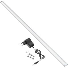 TELEFUNKEN - LED Under-Unit Light 87.3 cm, Kitchen, LED Strip Kitchen Cabinet, Workshop Lamp, IR Motion Sensor, Neutral White Light, 10 W, 1100 Lm, Silver
