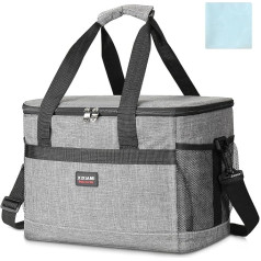 Large Cooler Bag Insulated Picnic Bag Food Storage Bag Cooler Bag for Camping/Beach Party/Fishing/Shopping/Outdoor Activities