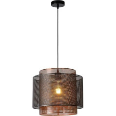 LUCIDE ORRIN Pendant Lights Diameter 34 cm 1 x E27 Black