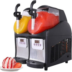 Sweet taize Commercial Ice Brewing Machine, 2.5L Slush Slushy Juice Machine with Double Tank, Frozen Juice, Ice Mix, Cold Drinks, Smoothie Slushie Maker for Cocktails, Coffee, Iced Tea