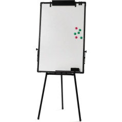 Flipchart Stand Whiteboard, Tripod Dry Wipe Easel Height Adjustable Whiteboard Magnetic Board Magnetic Tripod Whiteboards with Stand