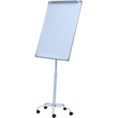 BWANGIAO Mobile Whiteboard, Height Adjustable, Dry Erase Whiteboard, Standing Whiteboard, Magnetic Whiteboard for Office and Classroom