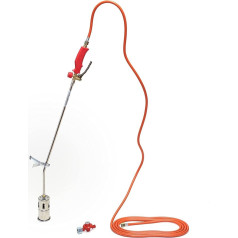 Rothenberger Industrial RoMaxi Premium 030957F INCL. with Propane Hose, 5 m - Pressure Regulator Propane, Waterproof and Thermal Weed Killer