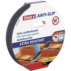 15 m x 25 mm rutschfeste Bänder in Schwarz, ideal für die Erhöhung der Sicherheit auf rutschigen Oberflächen. Bietet festen und dauerhaften Halt in jeder Umgebung.