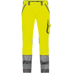 DASSY® Minnesota Stretch-Warnschutzbundhose - maat 64 - NEONGELB/ZEMENTGRAU