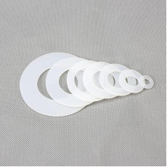 Sealing Ring, 40pcs M12 Silicone Sealing Ring Washer Gasket Flat Washers Sealed Rings Soft Silica Gel Gaskets - (Inner Diameter: M12 x 24mm x 0.5mm)(M12x22m)