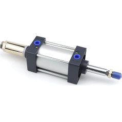 Pneumatik-Luftzylinder, Pneumatischer Zylinder mit magnetischem Doppel -Aluminium -Standardluftzylinder SCJ63X75-50-S SCJ63X200-50-S SCJ63X100-100-S für automatische Ausrüstung (Color : SCJ63X125-50-