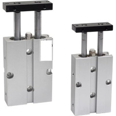 Pneumatic Air Cylinder, Two Rod Air Cylinders Double Double with Magnetic Air Pneumatic Cylinder TN10X10S TN16X20S TN20X30S TN25X50S 60S TN32X25S TN40 TN50 for Automatic Equipment (Color : TN40, S