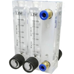 1-10 16-160 1.6-16 25-250 60-600 ml per minute LZM-6T Liquid Water Flow Meter Rotameter with Valve for Pressing in 6/8/10/12 mm Tube (10 mm Input, 100-1000 ml per minute)