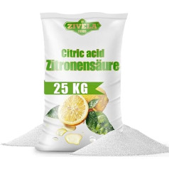 Zivela 25 kg Citric Acid Powder in Food Grade | Home Remedies for Kitchen & Household | 25 kg Citric Acid 100% Pure | Citric Acid E330