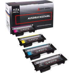 Logic-Seek 4 x Toner Cartridges Compatible with HP 117A W2070A W2071A W2072A W2073A for HP Color Laser 150 150a 150nw MFP 178 178nw 178nwg 179 179fnw 179fwg