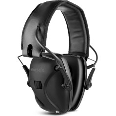 awesafe Electronic Shooting Earmuffs, GF01 Noise Reduction Sound Amplification Electronic Hearing Protection, Hearing Protection, NRR 22dB, Ideal for Shooting and Hunting (Black)