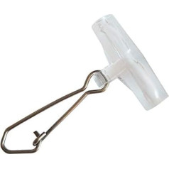 25/50/100 PCS Fishing Line Sinker Slides Duo Lock Snaps High Strength Stainless Steel Sinker Slider Swivel Snap Kit Fishing Tackle