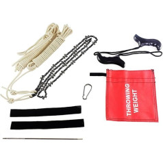 48 Inch Rope Saw Hand Wire Saw High Reach Limb Hand Chainsaw Set with 42 Blades and Rope Throw for Camping, Garden & Outdoor Accessories