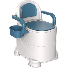 Portable Toilet for Adults, Odour Prevention, Comfortable Sitting, Indoor Toilet Seats, Travel Toilet for Camping, Hiking, Boat Trips, Beach (Soft Seat Ring)