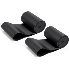YunSCM 2 Stück 50,8 x 10,2 cm Fahrrad-Felgenstreifen, Nylon, flexible Paste, Felgenband, Reifeneinlagen, kompatibel mit 20 x 4,0 E-Bike, Elektrofahrrad, Mountainbike, fette Reifen