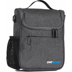 Dot-Blue LT 300 Universal Bicycle Handlebar Bag with 5 Litre Volume, Mesh Bag, Rain Cover, Shoulder Strap, Carry Handle and Velcro System