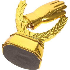 Gogogmee Glove Trophy Goalkeeper Prize Trophy Goalkeeper Trophy Glove Shaped Football Trophy for Goalkeeper Gloves Winner Trophy Desktop Trophy Exquisite Prize Trophy Resin