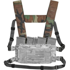 ACE TAC Multi-Mission lasergeschnittener Schultergurt, H-Geschirr für Chest Rig, kompatibel mit Spiritus-Systemen MK4/MK5, Haley Strategic