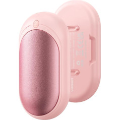 VEGER Handwärmer, Wiederaufladbar Taschenwärmer 2er-Pack mit 3 Stufen, Schnelle Wärme, Handlich & Praktisch, ideal für Outdoors,Spaziergänge,Ski,zum Boulen und mehr im Winter