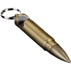Renholin Fire Starter Waterproof Flint Outdoor Match Camping Permanent Metal Match with Keychain (sold without liquid) (JFyellow)