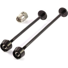 Pitlock Set 03 for Front and Rear Wheel Black