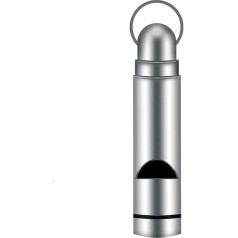 Notfall-Pfeife, Überlebens-Sicherheitspfeife, orangefarbene Metall-Survival-Pfeife, Notfall-Pfeife mit Umhängeband, super laute 120 dB Notfallpfeife