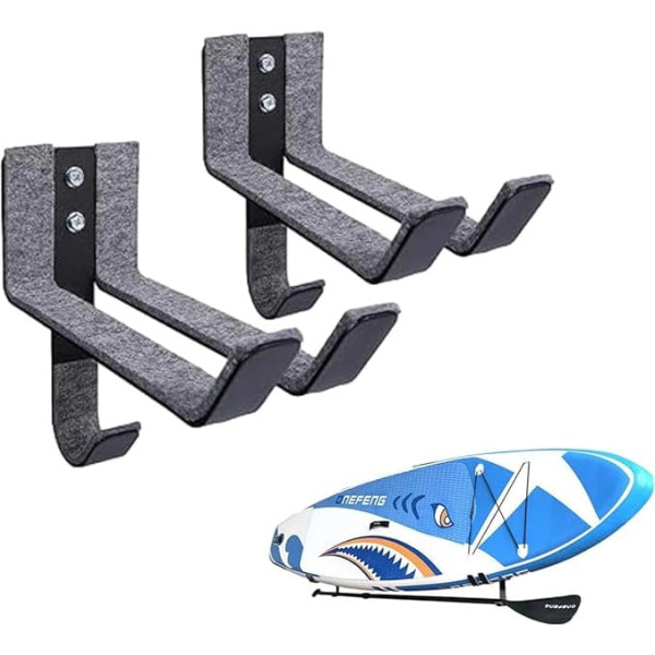 Snowboard-Halterung, Wandmontage, Aufbewahrungshalter für Ski-Board, platzsparender Ski-Halter für Wohnzimmer, Schlafzimmer, Zuhause, Einzelhandelsgeschäft, 17 x 4,5 x 14 cm, 400 g, Eisenkonstruktion