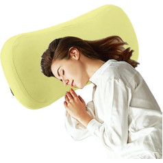 Tragbares Campingkissen für Reisen, Nickerchen im Freien für Camping und Flugzeuge, waschbares Lendenwirbelstützkissen, bequemes Reisezubehör für unterwegs, ideal für Camping, Autoreisen und