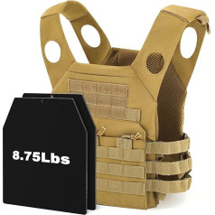 WinnerWhy Tactical Weighted Vest, Adjustable Weighted Vest, 4kg, Weight Included, Versatile Wearable Vest for Bodyweight Training, Fitness, Workout, Running, Men and Women