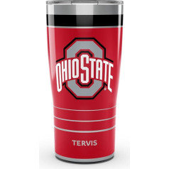Tervis Traveler Ohio State Buckeyes MVP Triple Wall Insulated Tumbler Keeps Drinks Cold and Hot 20 Ounces Stainless Steel