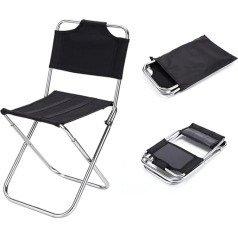 POENVFPO Outdoor Camping Chair, Portable Multifunctional Folding Chair with Fishing Backrest for Outdoor Travel, Picnic, Hiking, Fishing