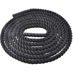 LAZYZ Battle Rope, Ergonomic Strength Training Black Resistance Bands For Gym Muscle Building Fitness Exercise