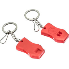 SE WH4–2L Survivor Serie Kunststoff Raptor Survival Whistle mit Schlüsselanhänger und Reißverschluss Ring, 2 Stück