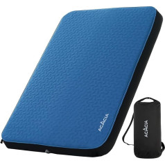 ACACIA 4 Inch Thick Self Inflating Sleeping Mat for Camping, Foam Camping Mattress with Pump Bag, Portable and Lightweight Camping Mat, Camping Mat for Tent, Car, Truck, Van, 4 Seasons